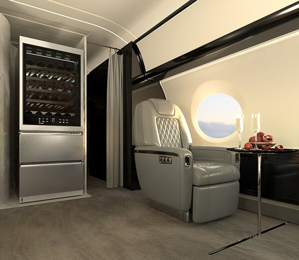 LG Signatues products on the LG Signature Voyage plane vslb