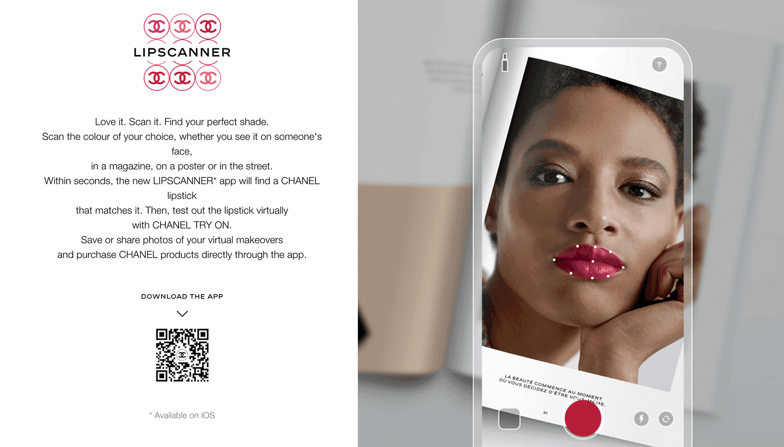 Chanel's lipstickscanner