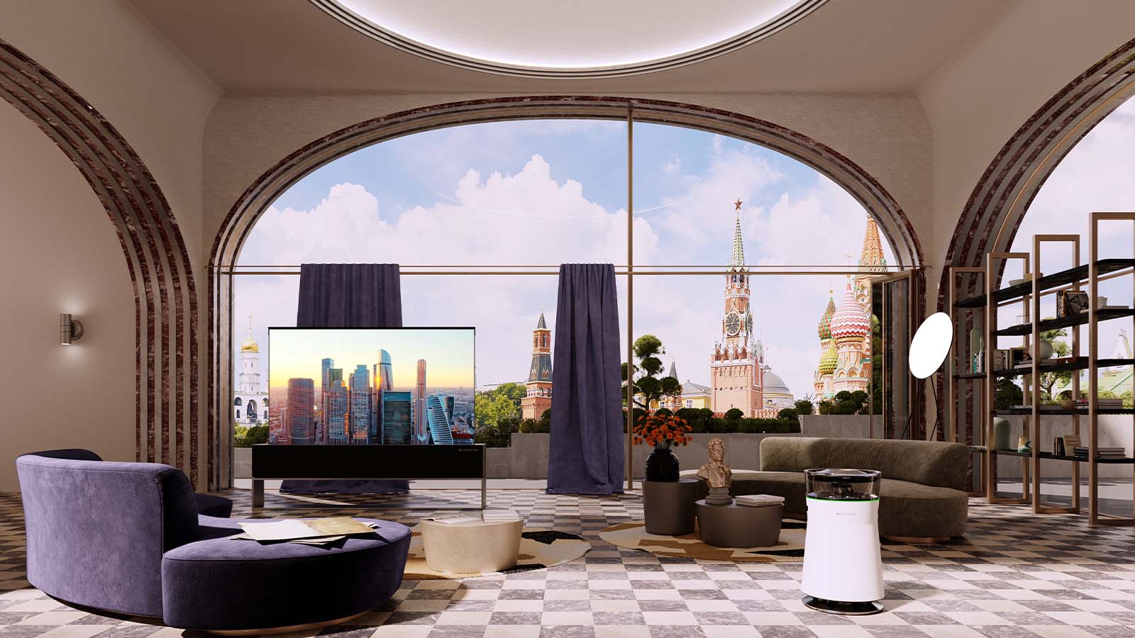 an interior 3D virtual space in Moscow
