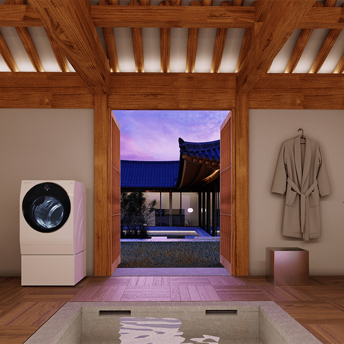 LG Signature washer in a 3D Virtual Space