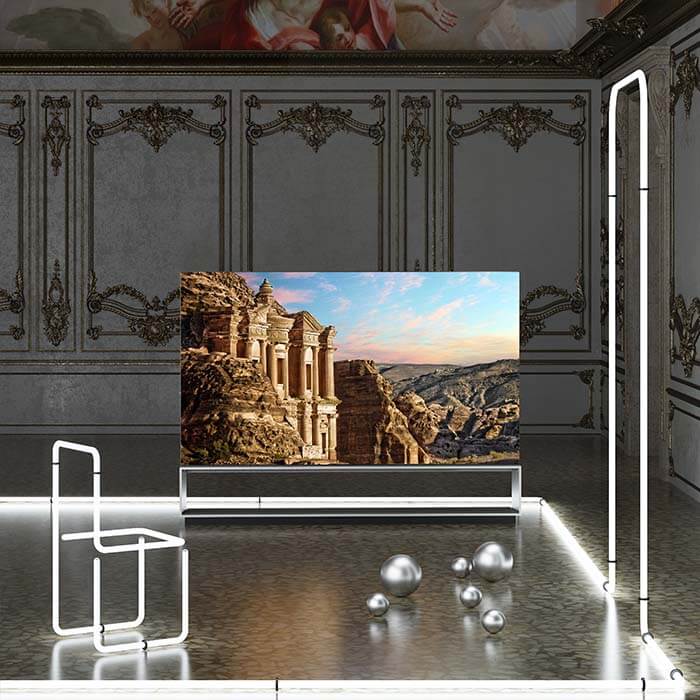 LG Signature TV in a 3D Virtual Space