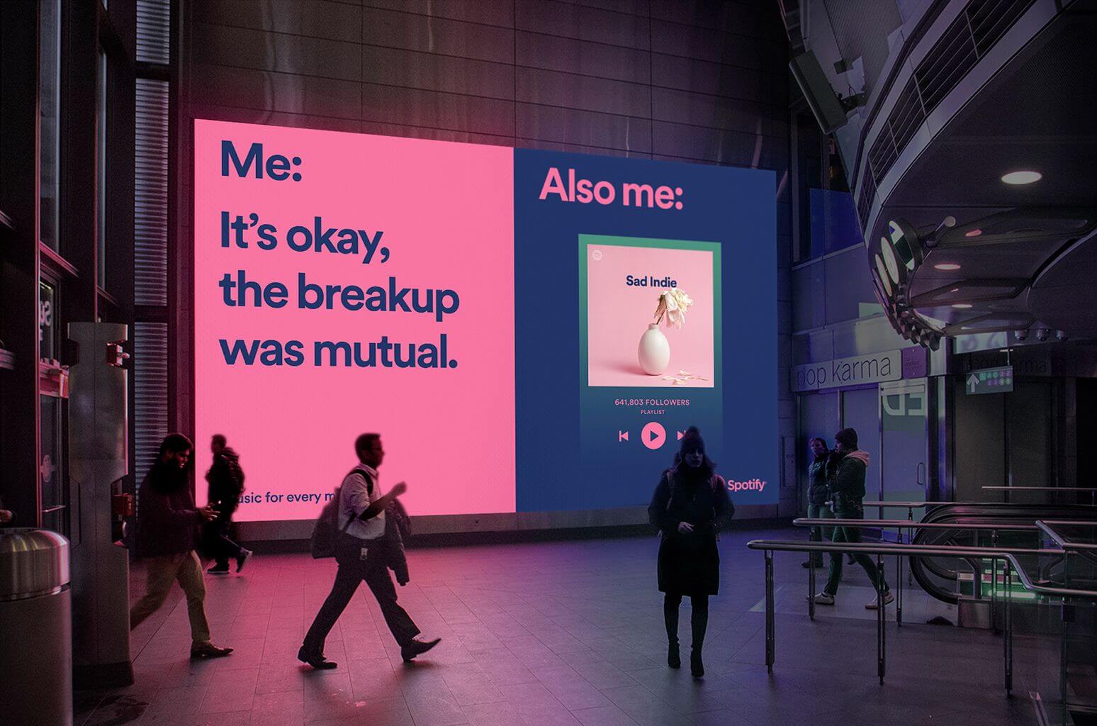 Spotify Banner with text