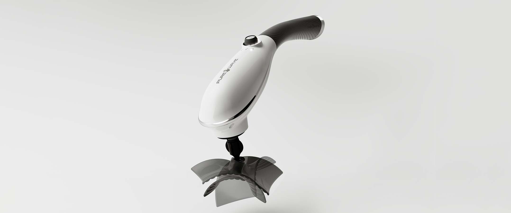 the purewave massager in the studio virtual space