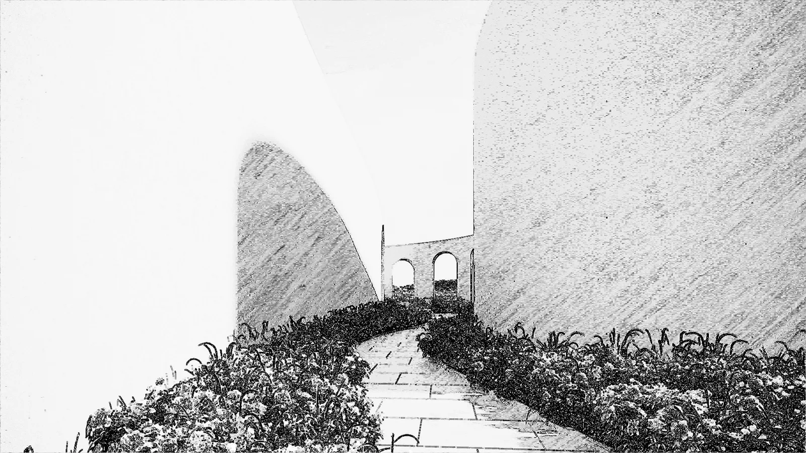 Hallway entrance to Earth Room