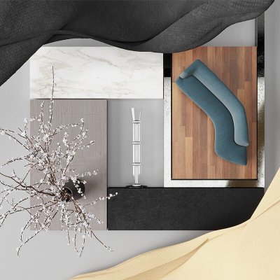 A 3D Virtual space image used as part of a digital marketing strategy for OLED SPACE